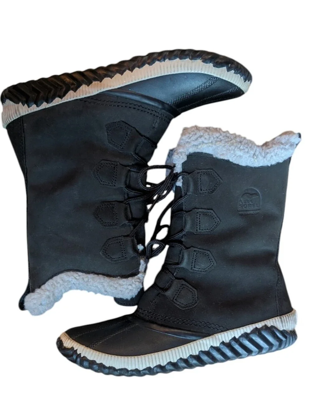 Sorel Out N About Plus Tall Black Waterproof Boots